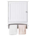Hot White 2 Ladders Bathroom Cabinet Storage